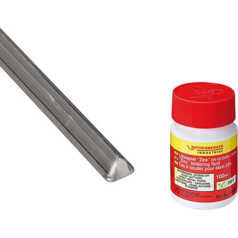 ROTHENBERGER Industrial Set Stangenlötzinn 50 g mit Lötwasser 100 ml - 1500004953