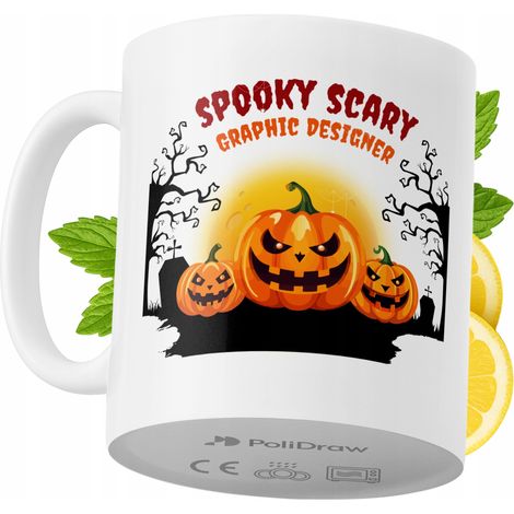 Mug humoristique pour graphiste, avec texte amusant et design graphique. Idéal pour les anniversaires, les fêtes et les occasions spéciales. Mug premium pour la maison, le bureau et le travail. Blanc, (1/5)