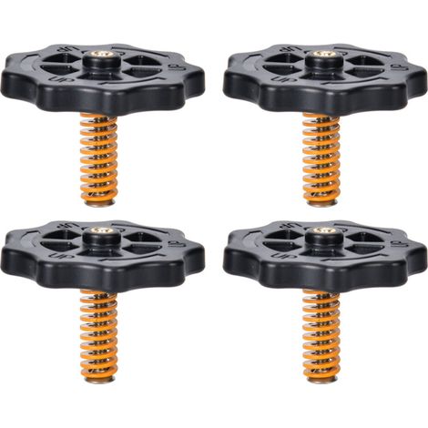 Kit de nivellement de plateau chauffant pour imprimante 3D KOONOVO : écrous M4 vissés à la main et vis à ressort (1/5)
