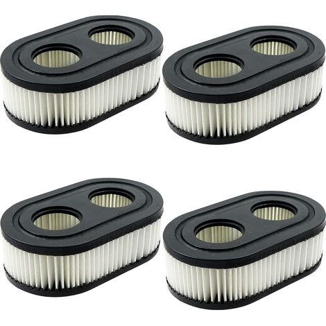 Filtro per tosaerba a 4 pezzi per Briggs & Stratton - Filtro aria per motore tosaerba, sostituisce 798452, 593260, 5432K (1/5)