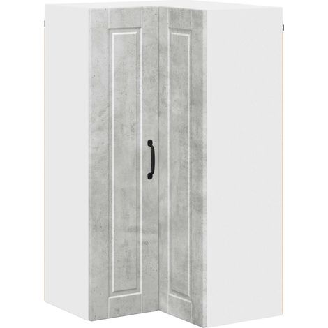 Maison Exclusive - Armario Esquinero de Pared PORTO Gris Concreto