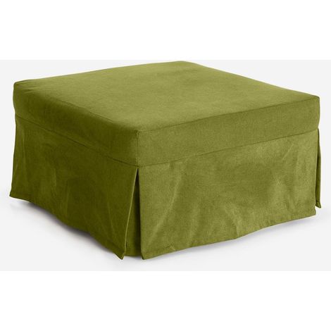 Pouf letto singolo idrorepellente sfoderabile Made in Italy Stelvio - Verde (1/5)