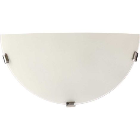 Plafoniera Candellux Sara 30 cm vetro bianco E27 cromo (1/5)