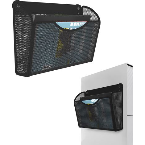Soporte magnético para documentos de una sola capa - Instalación sin perforaciones - Gran capacidad - Ideal para refrigerador, archivador, pizarra blanca, escritorio, cocina