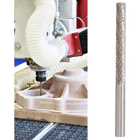 Doppelprofil-Rotationsfräser für Metall- und Holzbearbeitung, Schleifkopf, Rotationsgravierfräser, 6 x 6 x 50 x 80 mm (1/5)