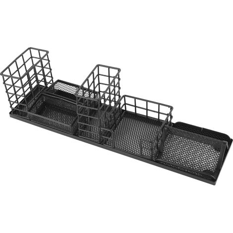 7-teiliges Schreibtisch-Organizer-Set aus Netzgewebe, multifunktional, mit Handyhalter, Büroklammerablage und Büroaccessoires (1/5)