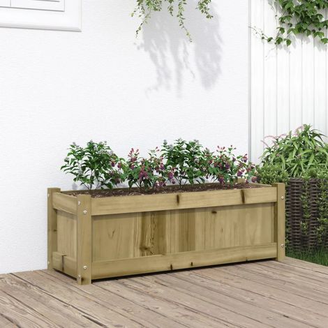 vidaXL Außenblumentopf 90x31x31 cm imprägniertes Kiefernholz