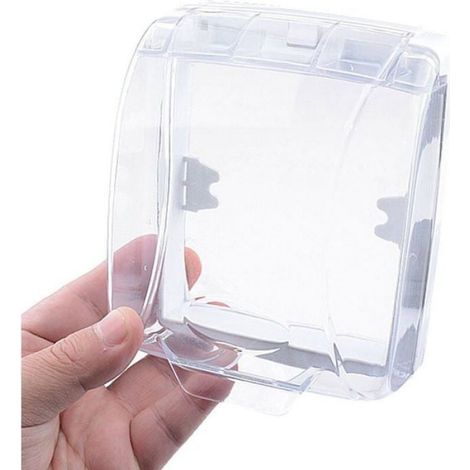 1 Couvercle de sonnette, Transparent, Plastique ABS, Étanche, Pour extérieur et intérieur (1/4)