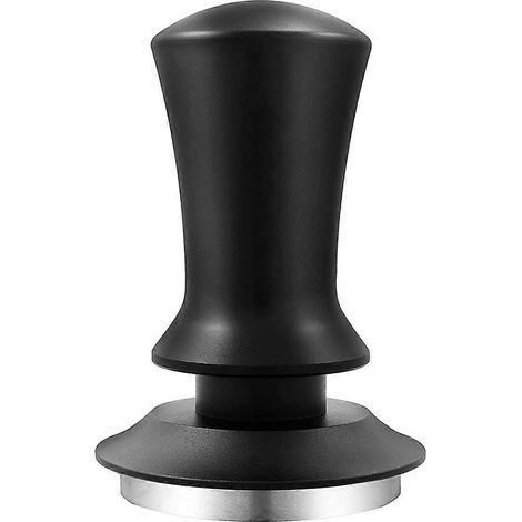 Tasseur à café, tasseur expresso, tasseur barista haut de gamme avec ressort calibré, base en acier inoxydable noir 58 mm (1/5)