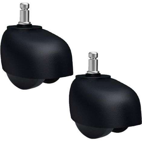 2 roulettes de rechange pour chaise de bureau pivotante, roulettes universelles robustes pour chaises de conférence et chaises de jeu (1/5)