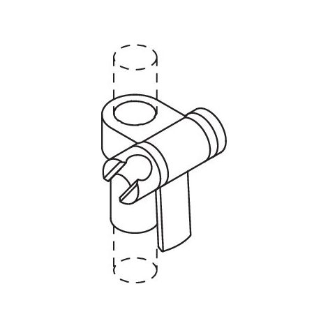 HEWI 805.33.E01 98 Support de douche Série 805, polyamide (1/2)