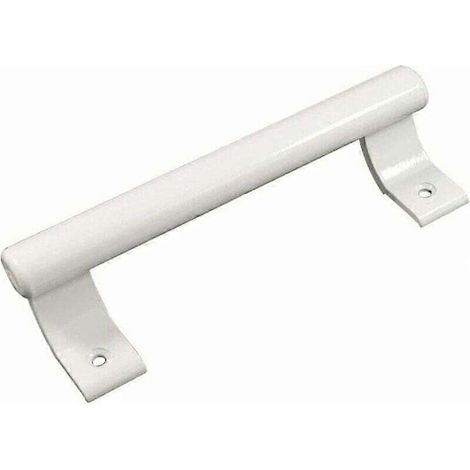 Poignée de porte coulissante en aluminium blanc de 200 mm, poignée de porte en verre pour balcon, poignée de porte de meuble de salle de bain, poignée en métal moderne (1 pièce) (1/5)