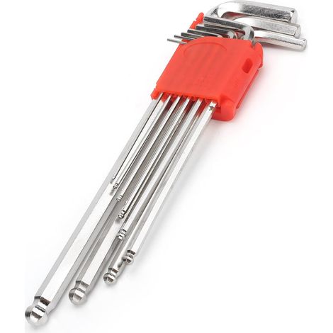 9-teiliges Sechskantschlüssel-Set, Schraubendreher-Reparaturwerkzeug aus Chrom-Vanadium-Stahl, Einfach zu Bedienen, Zum Entfernen oder Befestigen von Sechskantmuttern mit (1/4)