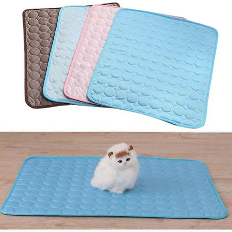 Accessoires rafraîchissants et doux pour l'été, adaptés aux chats de petite, moyenne et grande taille - XL - Gris (1/4)