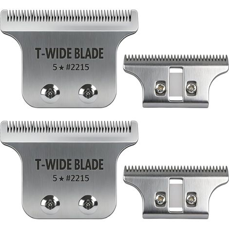 Lame de rechange 2215 T-Wide, compatible avec 5 Star Detailer Li (8081, 8171), lame réglable en acier inoxydable à écartement nul (lot de 2) (1/5)