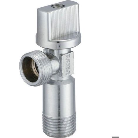 Robinet D Arret Wc - Raccord En L 4 2 Mm - Pour Reservoir Sanitaire Toilette - Universel Pour Wc Ordinaire Et Suspendu - 1 Piece (1/5)