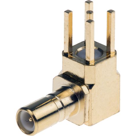 Connecteur coaxial RS PRO Femelle à angle droit 50O Montage sur CI ( Prix pour 1 )