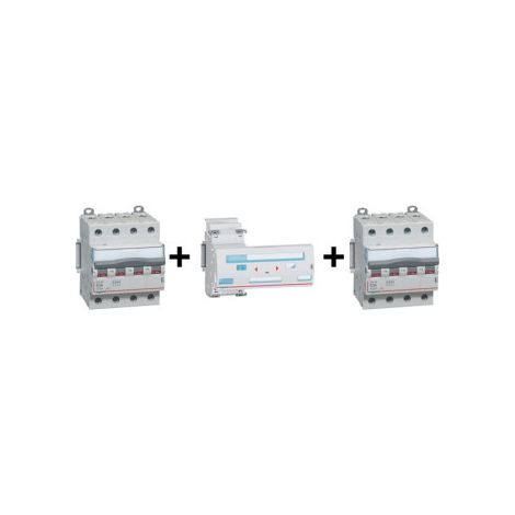 Legrand - LOT de 1 Inverseur de sources manuel 4P 63A + 2 Inter Sectionneur 4p 63A - Complet - Ru00e9f. : 406316+406481x2 (1/5)