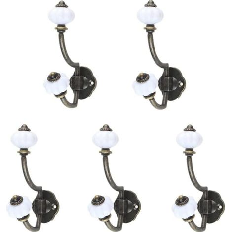 5 Pcs Patère Antique Crochet Mural Cintre Simple Porte-Manteau Rétro Décorations De Capuchon Patères Murales Crochets Rustiques Crochets Muraux Rétro Patères Décoratives Clé À (1/5)