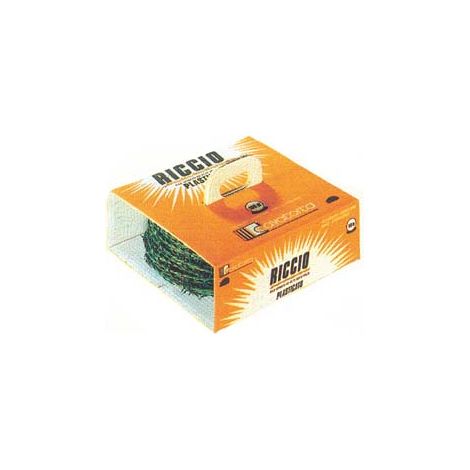 FILO FERRO SPINATO MT.100 ZINCATO E PLASTIFICATO RICCIO - 1 rotolo CAVATORTA
