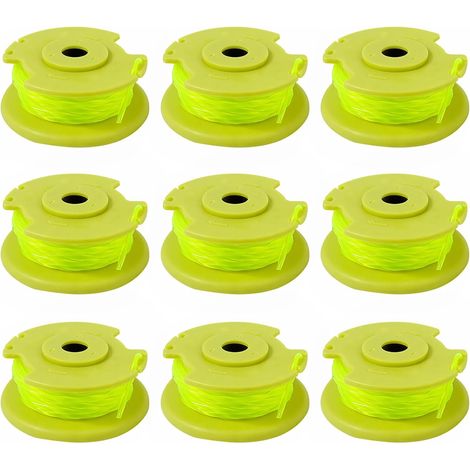 Lot de 9 bobines de tondeuse à gazon RYOBI Lithiumion Installation facile Bobine et capuchon de couvercle Kit de ligne en nylon pour tondeuse à gazon Ryobi 18 V/24 V/40 V sans fil (1/5)