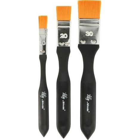 Pinceaux - ARTEMIO - Set de 3 - Synthétiques - Extra doux - 10mm, 20mm, 30mm