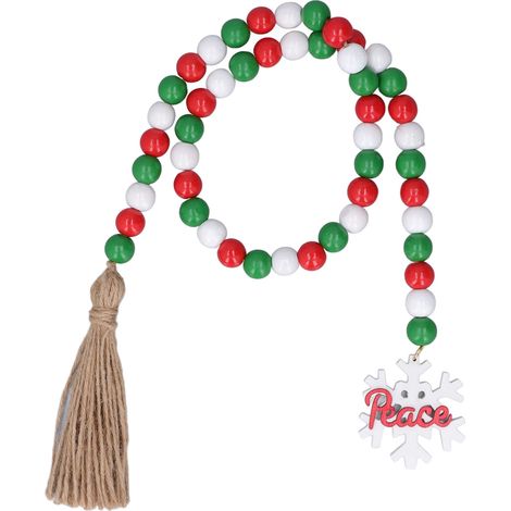 Guirlande de Perles en Bois Colorées - Matériau Premium Durable, Couleurs Vives, Idéale pour Décorations Créatives (1/5)