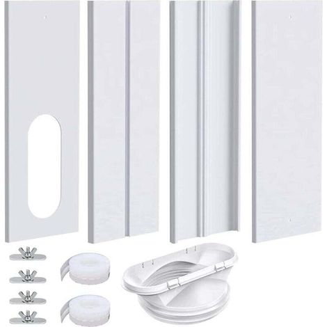 Portable Window Air Conditioner Kit 2 in 1 Coupler Universal Ventilation 5.1 and 5.9 Inch Hose (1/4)