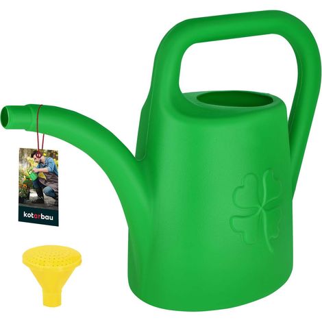 KOTARBAU® Arrosoir Plante Intérieur - PVC - 4,5 L - Vert - avec Pomme Amovible - Arrosoir Jardin - pour Fleurs Potager Terrasse Balcon (1/5)