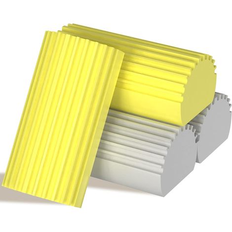 4 Buc Éponge à dépoussiérer humide Brosse de nettoyage Plumeau Éponge à rainure en U pour stores Rails de fenêtres en verre 4 Buc (1/5)