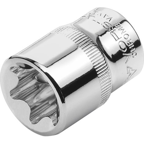 Clé à douille Torx 1/2" chromée, forgée en acier CrV E16 Vorstahl (1/5)