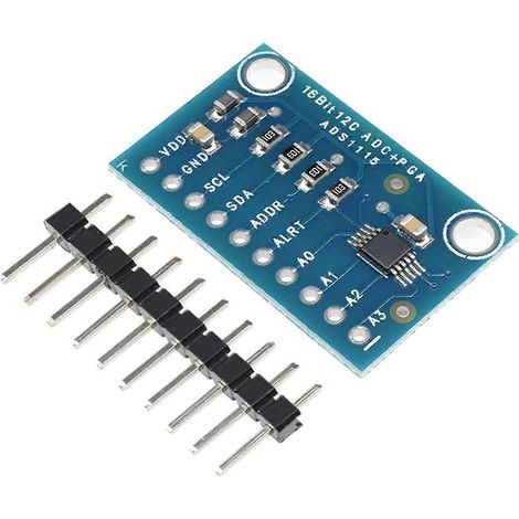 Module convertisseur analogique-numérique ADS1115 4 canaux 16 bits, carte de développement Raspberry Pi I2C (1 pièce) (1/5)