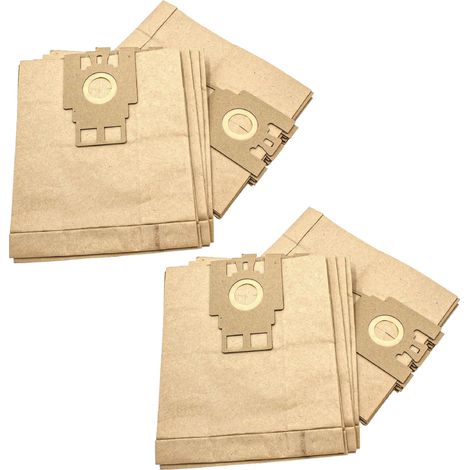 vhbw 20x Sacs compatible avec Miele Weltstar 1200 aspirateur - type H 27cm x 21,5cm couleur sable