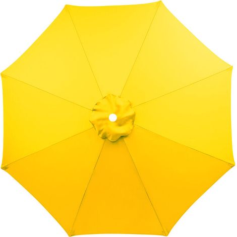 Housse de rechange pour parasol, 8 baleines, 3 m, imperméable, anti-UV, tissu de rechange, jaune (1/5)