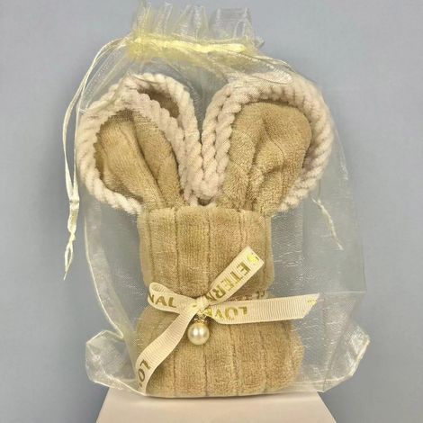 Serviette Main Lapin De Pâques - 50 x 25 cm - Microfibre Douce - Décoration Fête Pâques - Cadeau Souvenir - Lot De 1 (1/5)