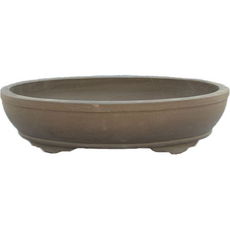 Vaso per bonsai ovale in gres 45,5x33x7 cm - GL2b