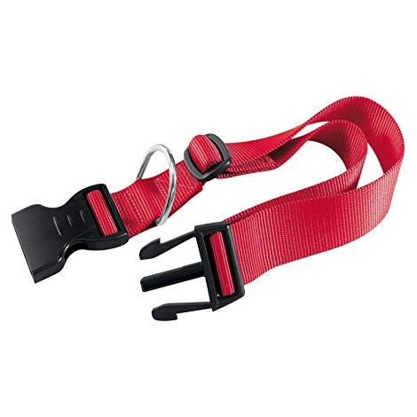 Collare nylon rosso cm 36-56 conf. da 4pz