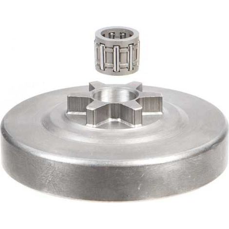 Pignon pour tronçonneuse Dolmar 3/8" LP. 6 dents. Hauteur cloche 13,6 mm (1/5)