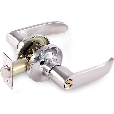FlkwoH Stainless Steel Rustproof Door Handle Lock Anti-corrosion Handle Lever Ball Shape Hardware Knobs Lockset Indoor For Use Of Entry,passage,and Bathroom