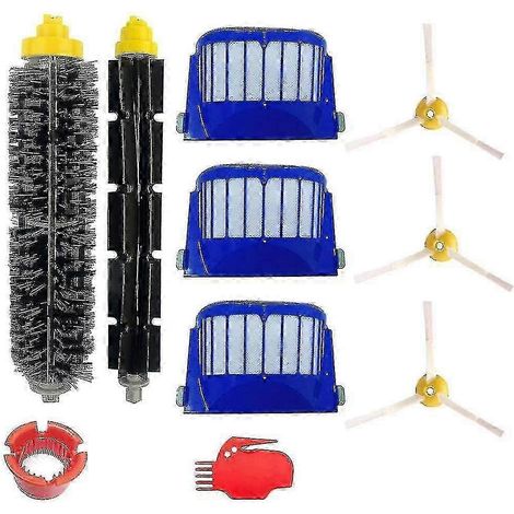 Kit de recharge pour Roomba séries 600, 605, 615, 616, 620, 621, 630, 635, 650, 652, 660, 665, 680, 690 et 695 - Lot de 10 recharges de haute qualité (1/3)