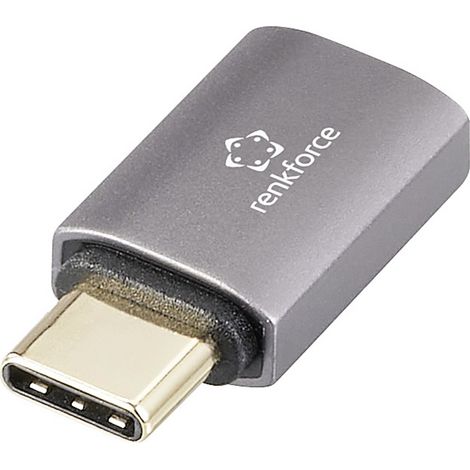 Renkforce USB4®, USB-C® Adapter [1x USB-C® Stecker - 1x USB-C® Buchse] RF-3778880  8K UHD (1/3)