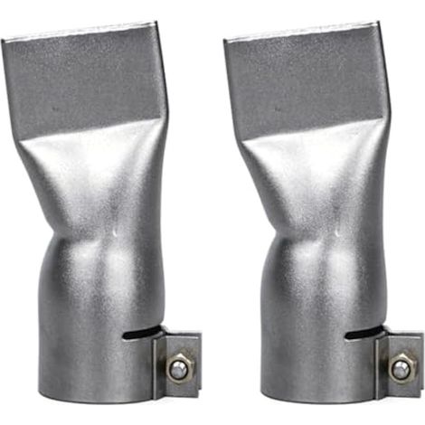 Lot de 2 buses de soudage plates de 40 mm, en acier inoxydable, pour pistolet à air chaud et accessoires de soudage de tôles. (1/5)