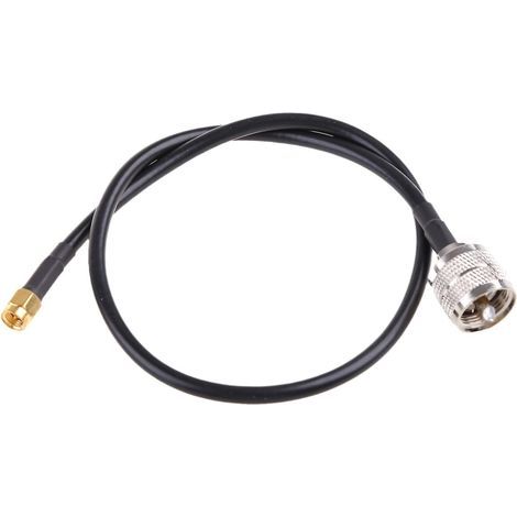 Adaptateur RG58 SMA mâle vers UHF PL259 pour câble coaxial, rallonge (1/4)