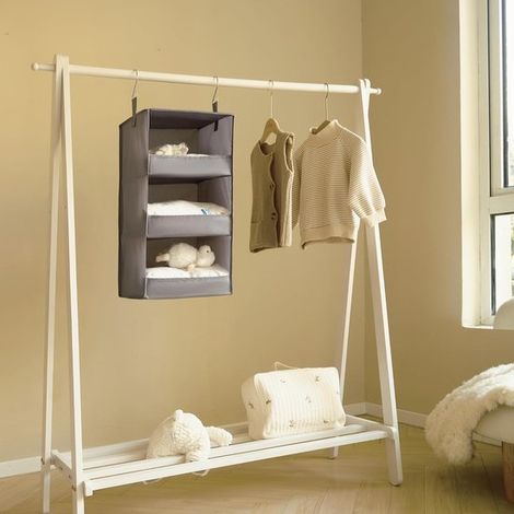 Hängende Aufbewahrungstasche – Beige – 30 × 30 × 60 cm – 3-lagig (1/5)