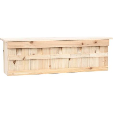 Un nichoir à moineaux à cinq pièces, mesurant 68 x 15 x 21 cm, en bois de cèdre. (1/5)
