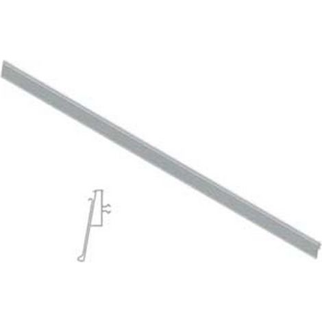 1PZ PORTAPREZZO PVC H40 BASCULANTE PER RIPIANO LAMIERA mm.40 h.x665 l.