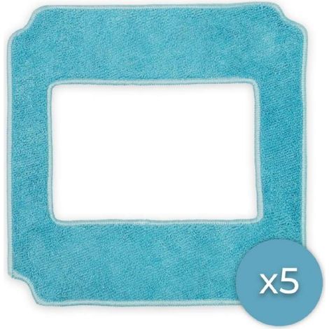 Cecotec Pack de 5 serpillières pour Robots aspirateurs Lave-vitres Conga Windroid 1390 Double Spray. Consommable - Accessoires p