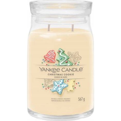 Yankee Candle Weihnachtskerze mit Keksmotiv, 567 g (1/2)