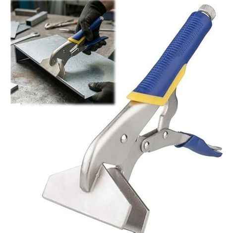Pince pliante de 25,4 cm : pince à cintrer avec ouverture maximale de 50 mm pour un travail polyvalent de la tôle, outil en acier robuste pour les travaux de toiture, le montage de façade et les (1/5)
