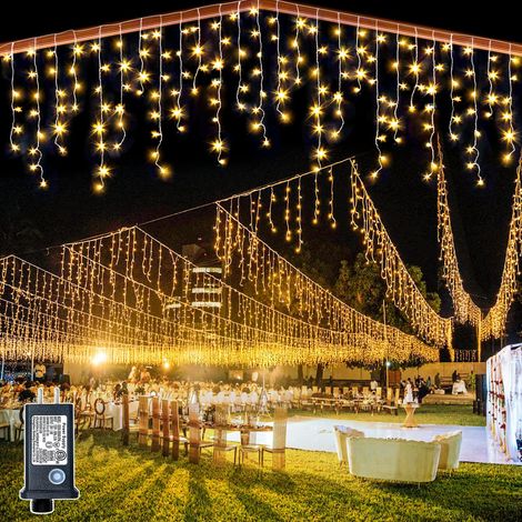10 m lange Lichterkette mit 400 LEDs für Karneval, Hochzeit, Außenbereich, Innenbereich, Gartenbeleuchtung – RW, Innenmöbel-Dekoration, Weihnachtsdekoration, Lichterketten (1/5)